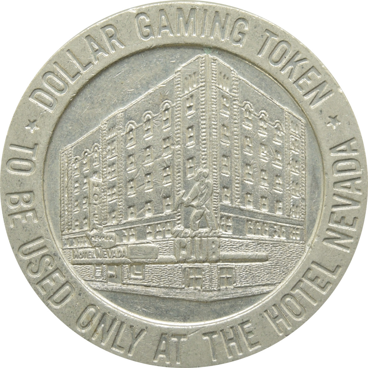 Hotel Nevada Casino Ely NV $1 Token 1966