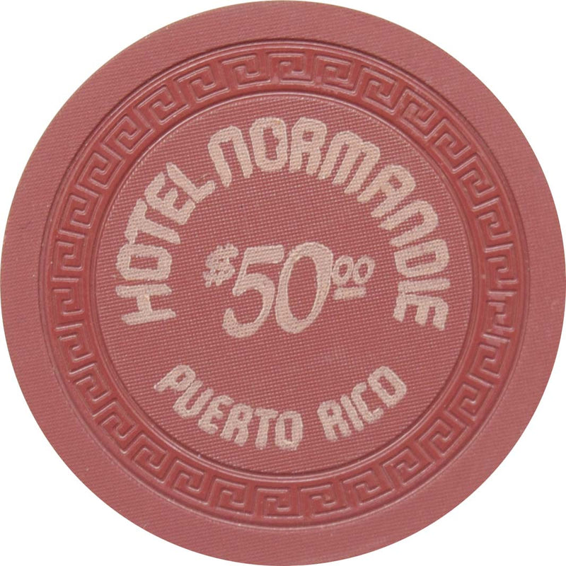 Normandie Illegal Casino San Juan Puerto Rico $50 Chip