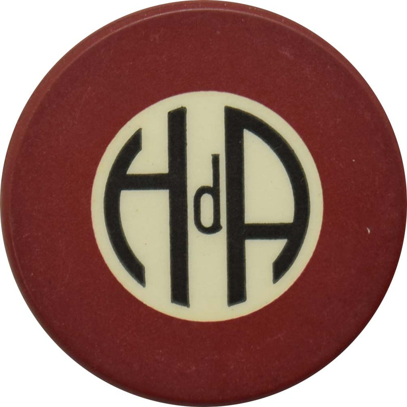 HdA (Hotel del Artistica) Casino Habana Cuba Red C&S Chip