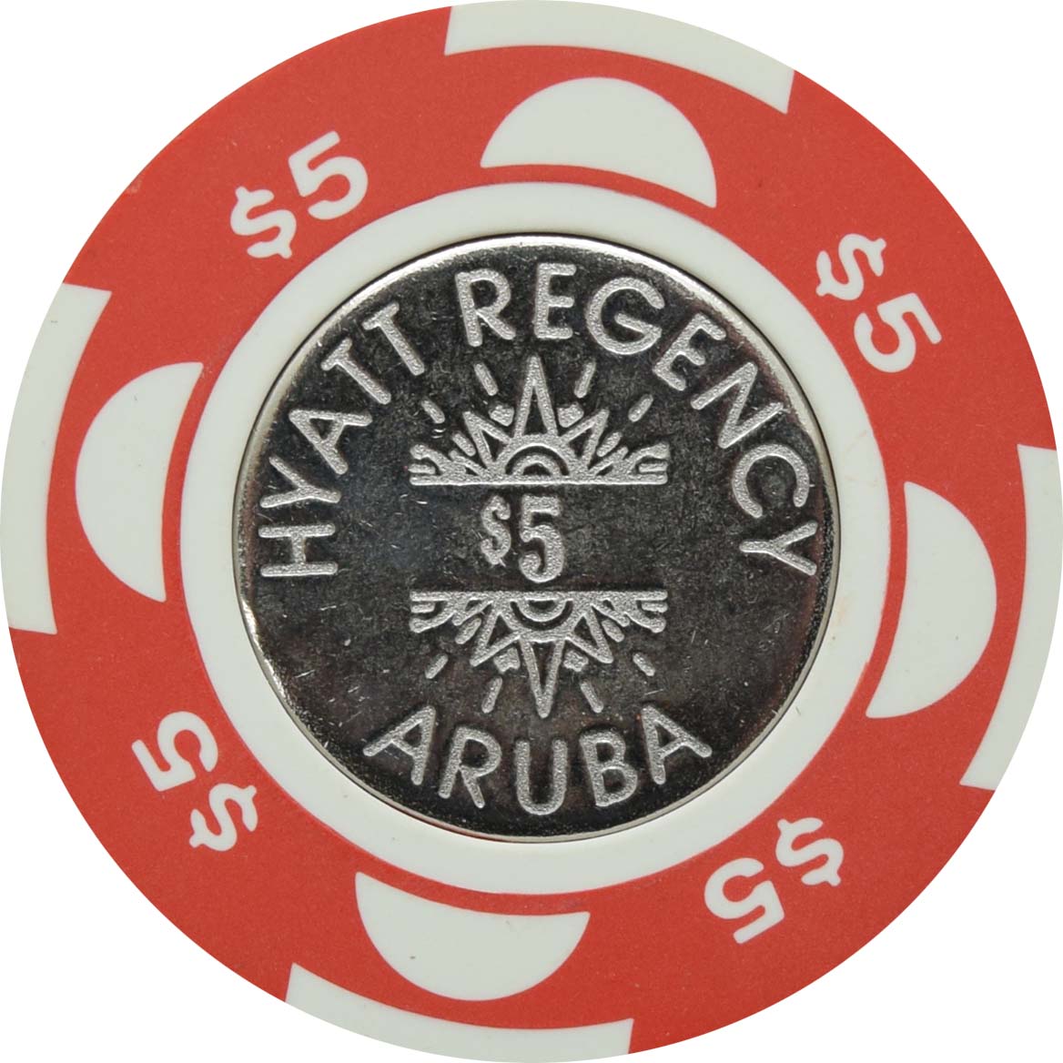 Hyatt Regency Casino Palm Beach Aruba $5 Chip