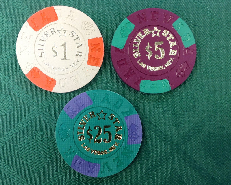 300 Silver Star Casino Las Vegas Chips Set