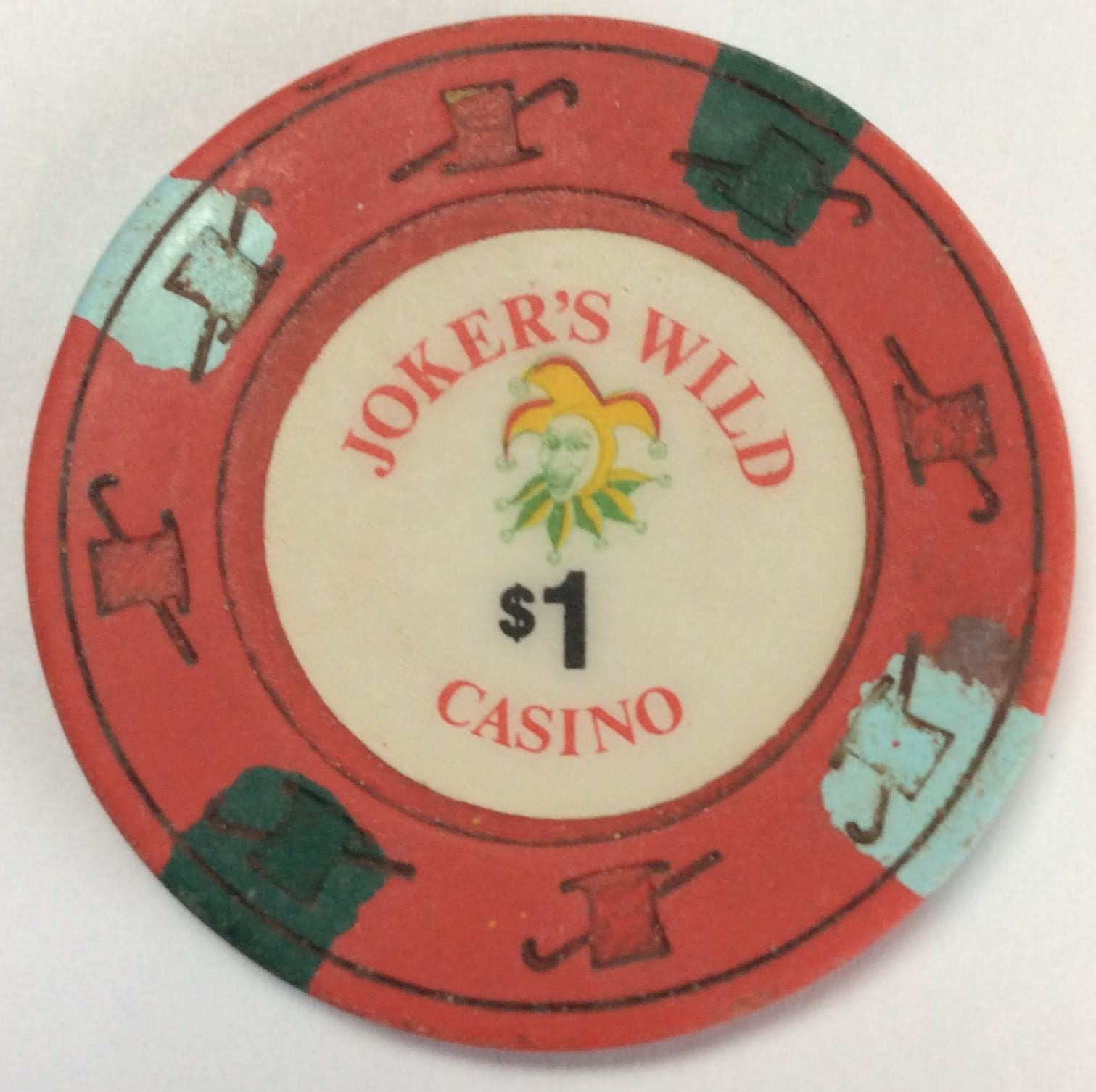 Joker's Wild Casino California $1 Chip