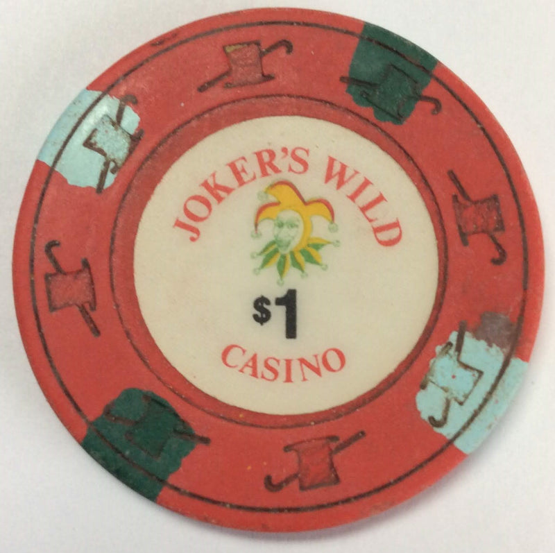 Joker's Wild Casino California $1 Chip
