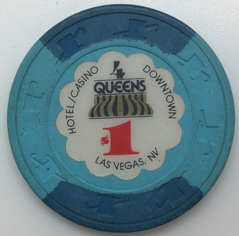 Four Queens Casino Downtown Las Vegas Nevada $1 LCV Chip 1994