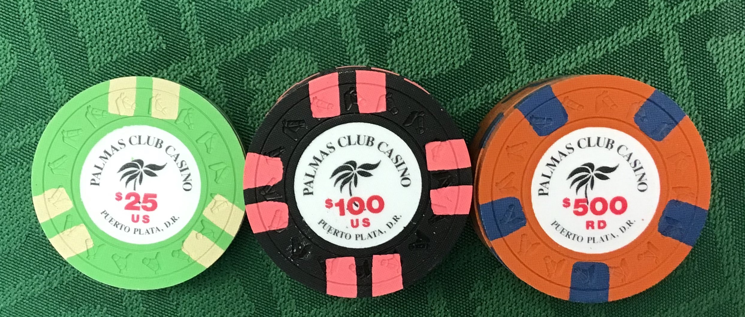 Palmas Club Casino 300 Chip Set Puerto, Plata Dominican Republic