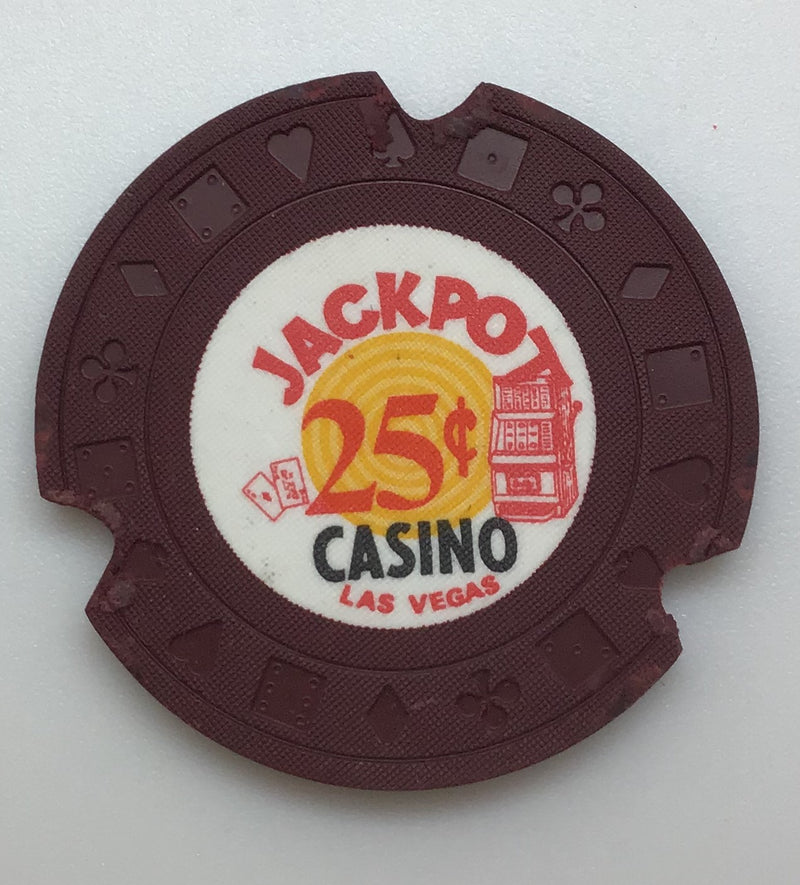 Jackpot Casino Las Vegas Nevada 25 Cent Cancelled Chip 1973