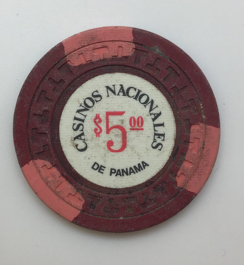 Casino Nacionales De Panama $5 Chip