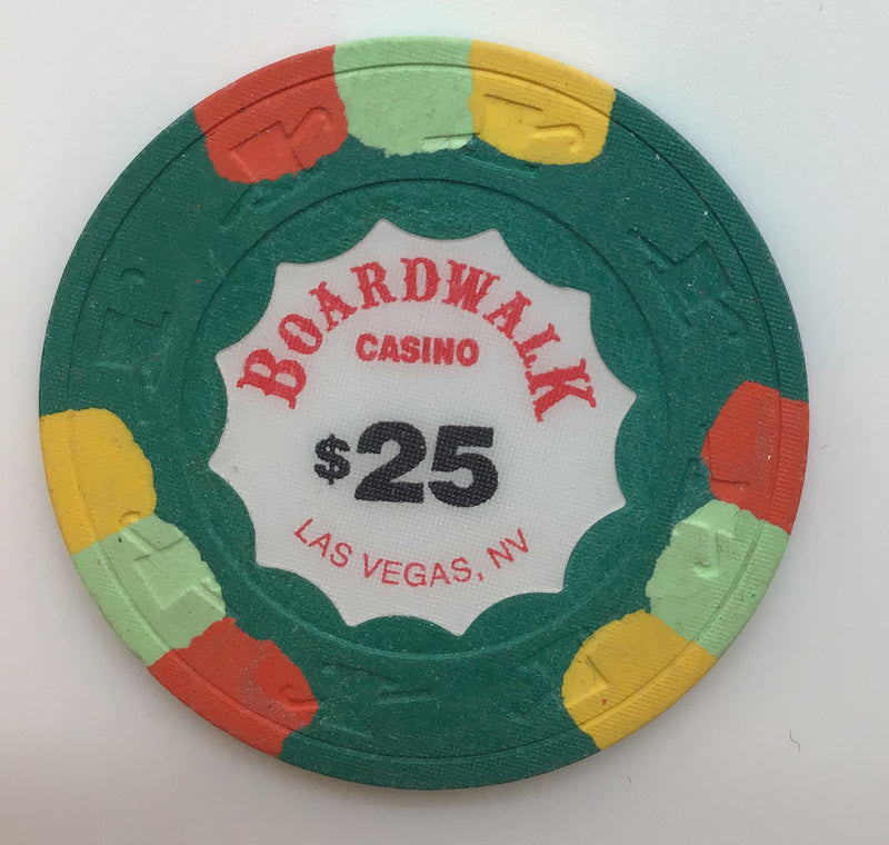 Boardwalk Casino Las Vegas Nevada $25 Chip 1991