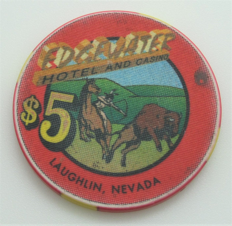 Edgewater Casino Laughlin Nevada $5 Chip 1995