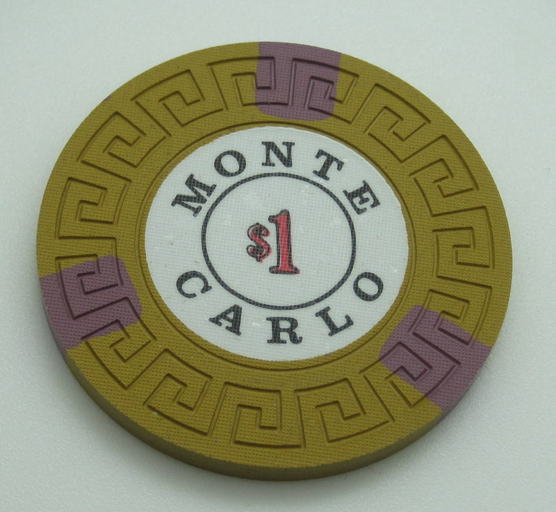 Monte Carlo Casino Reno Nevada $1 Cancelled Chip 1978