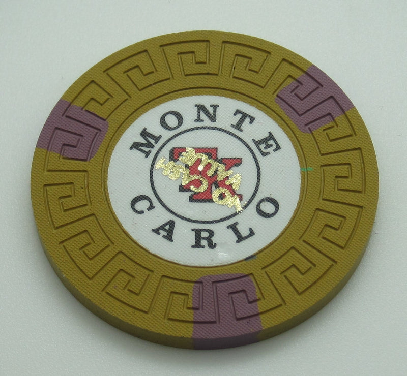 Monte Carlo Casino Reno Nevada $1 Cancelled Chip 1978