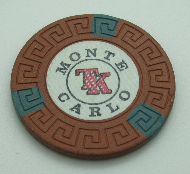 Monte Carlo Casino Reno Nevada $5 Chip 1975