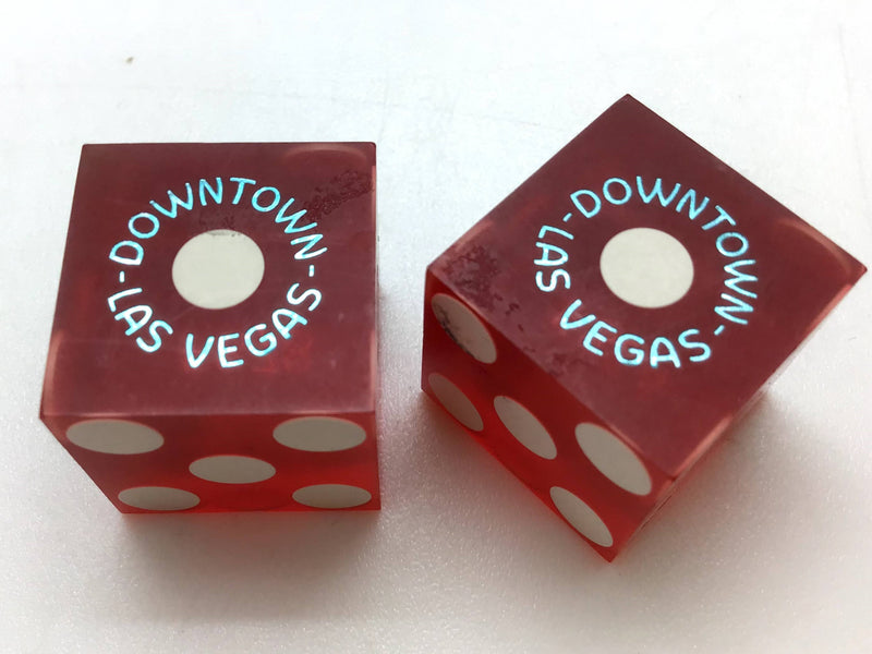 Fitzgeralds Casino Las Vegas Nevada Red Dice Pair Vintage