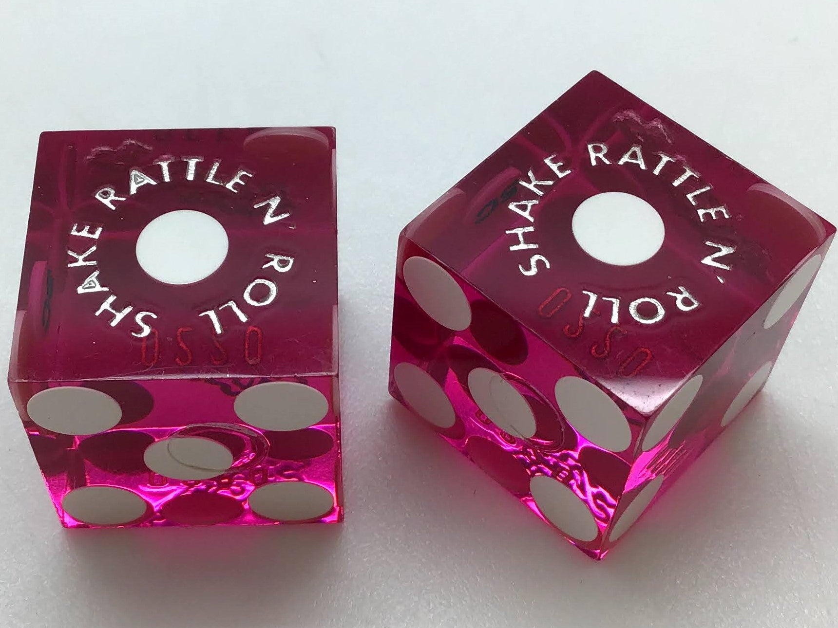 Fiesta Casino Las Vegas Nevada Matching Purple Dice Pair