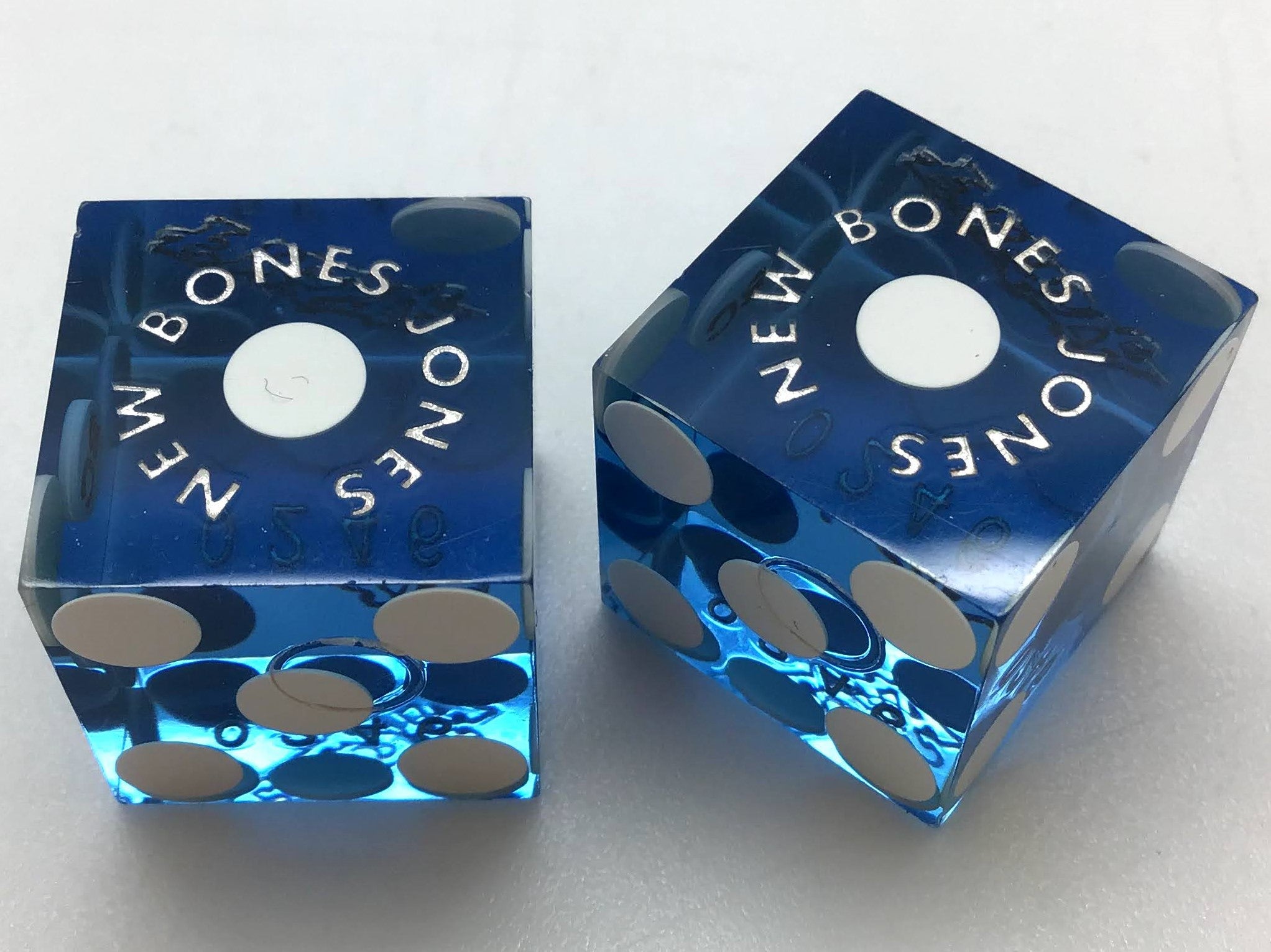 Fiesta Casino Las Vegas Nevada Blue Dice Pair Matching Numbers