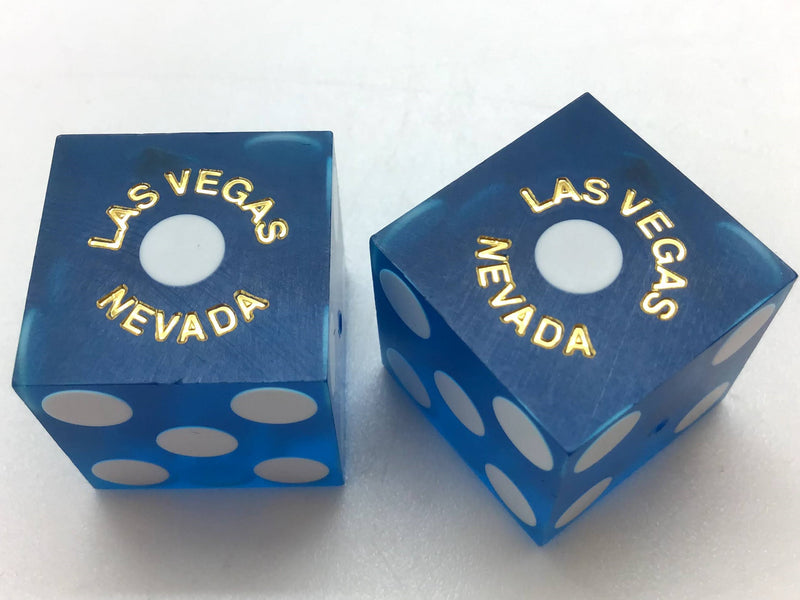 Golden Gate Casino Las Vegas Nevada Blue Dice Pair Matching Numbers
