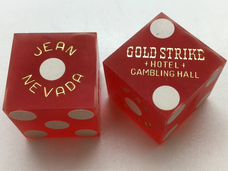Gold Strike Gambling Hall Casino Jean Nevada Dice Pair