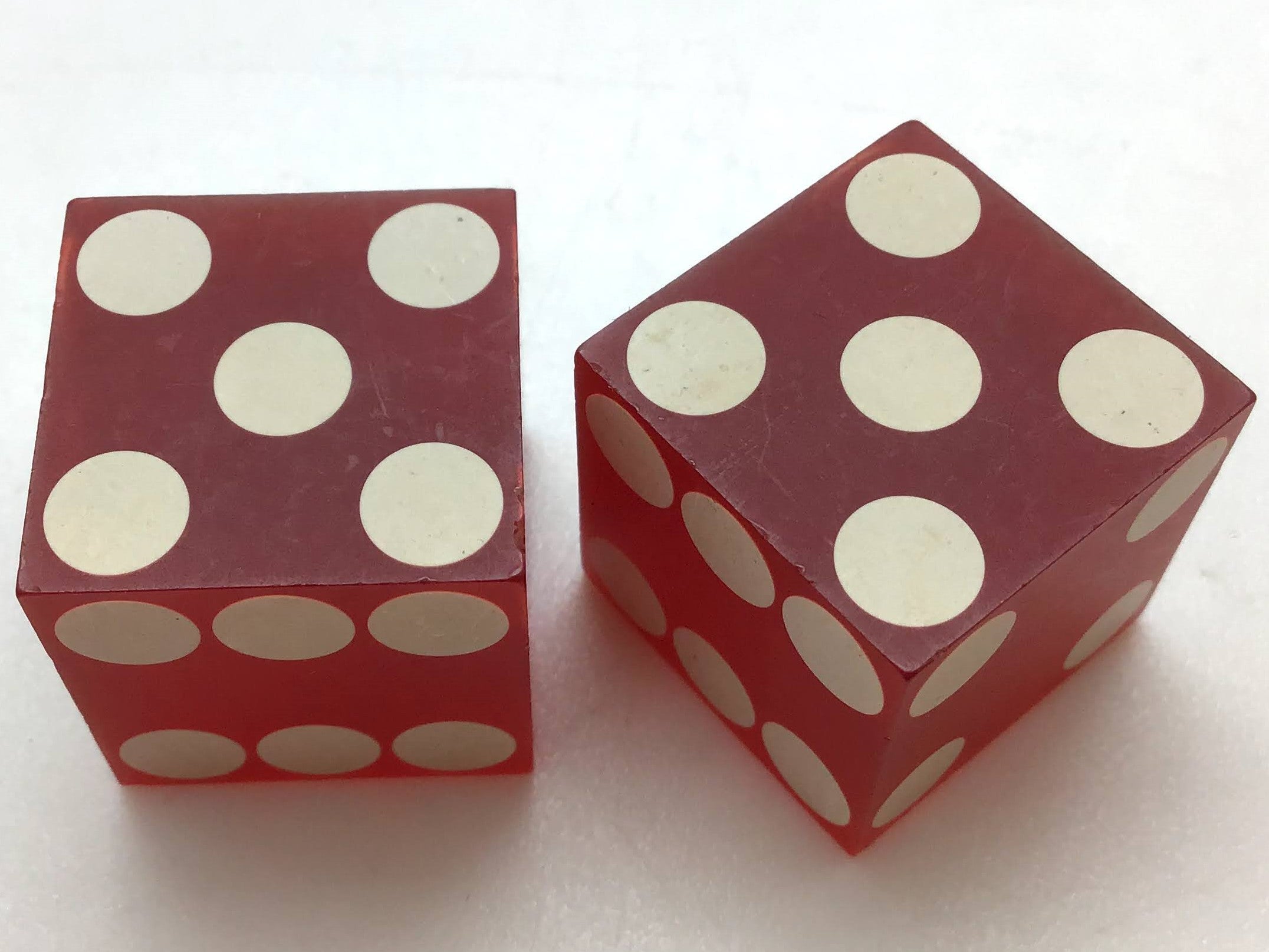 Hacienda Casino Las Vegas Nevada Red Dice Pair Vintage