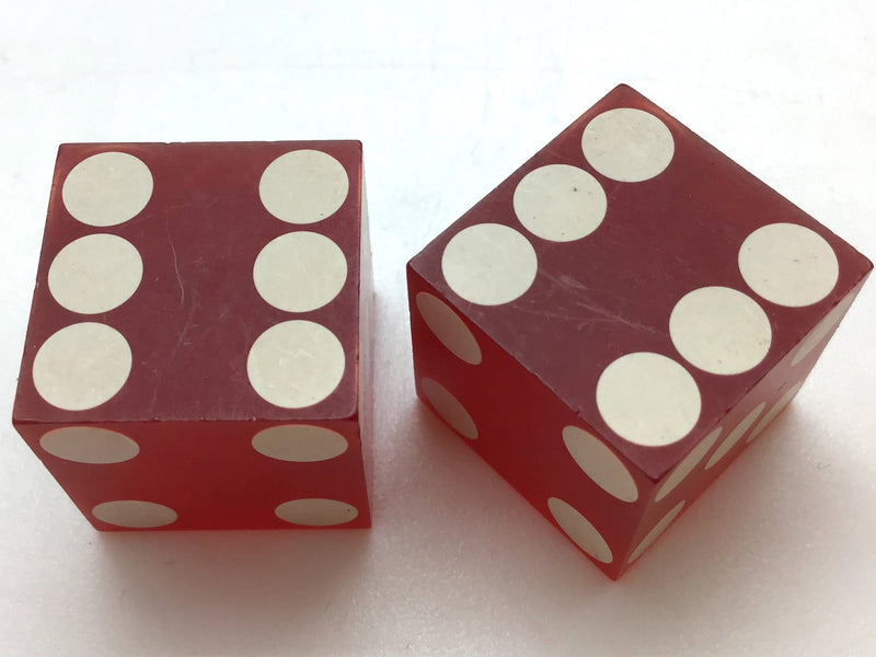 Hacienda Casino Las Vegas Nevada Red Dice Pair Vintage