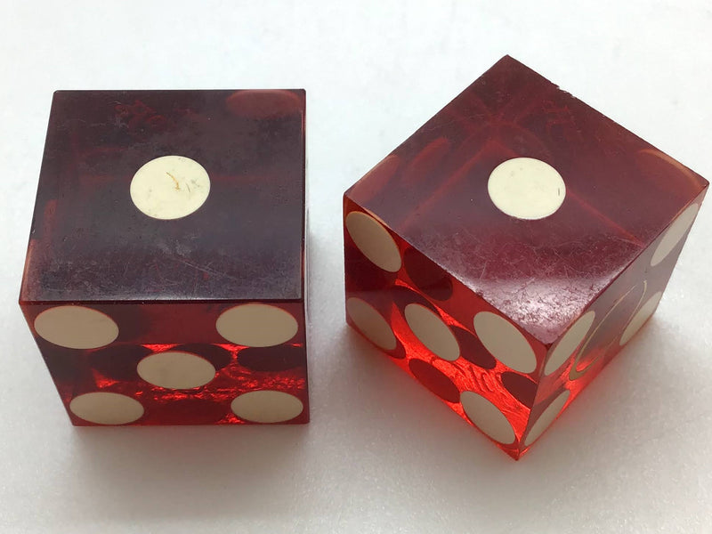 Harold's Club Casino Reno Nevada Red Dice Pair Vintage