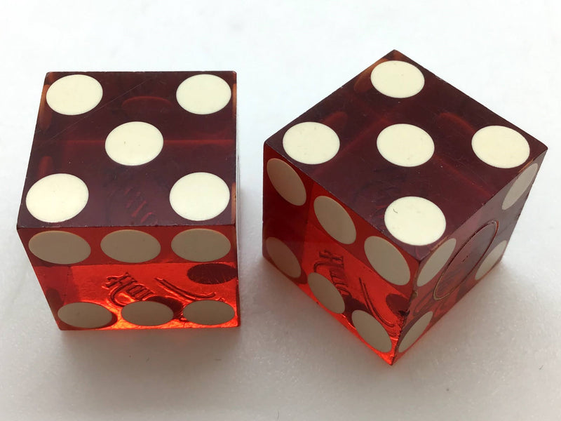 Harold's Club Casino Reno Nevada Red Dice Pair Vintage