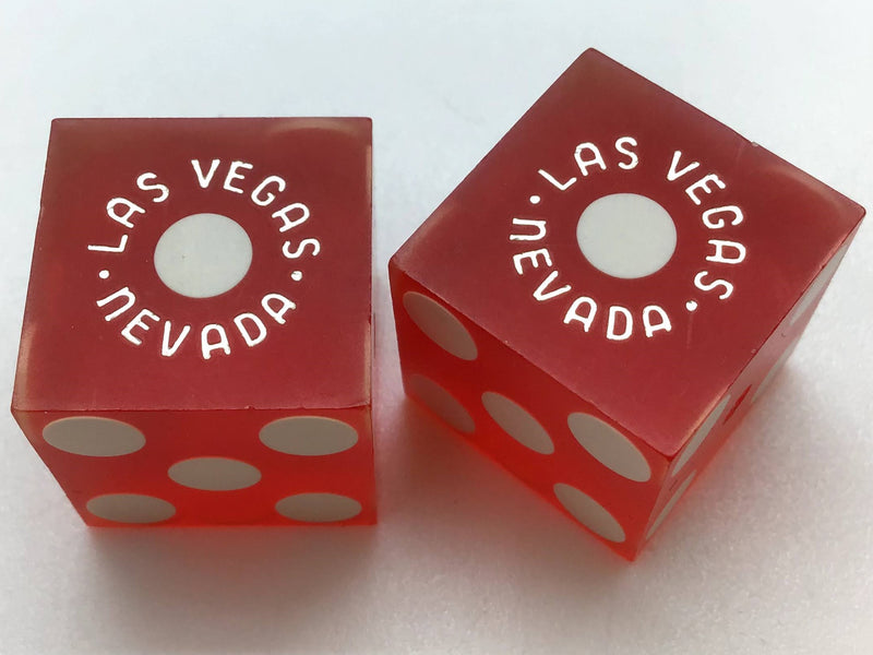 Holiday Casino Las Vegas Nevada Red Dice Pair Vintage