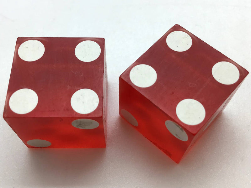 Hotel Nevada Ely Nevada Red Dice Pair Matching Numbers