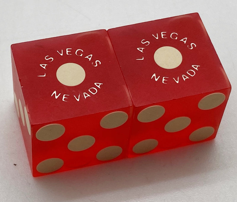 Stratosphere Casino Las Vegas Nevada Dice Pair Red