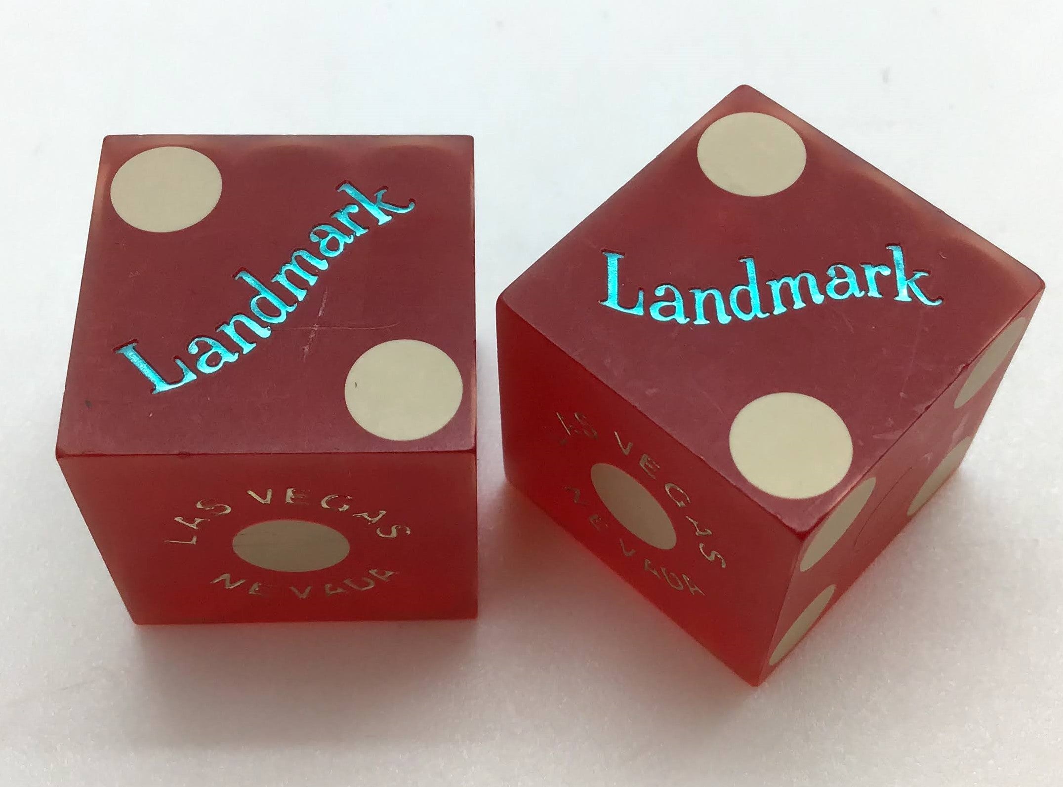 Landmark Casino Las Vegas Nevada Red Dice Pair