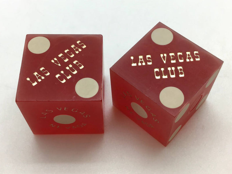 Las Vegas Club Nevada Red Dice Pair