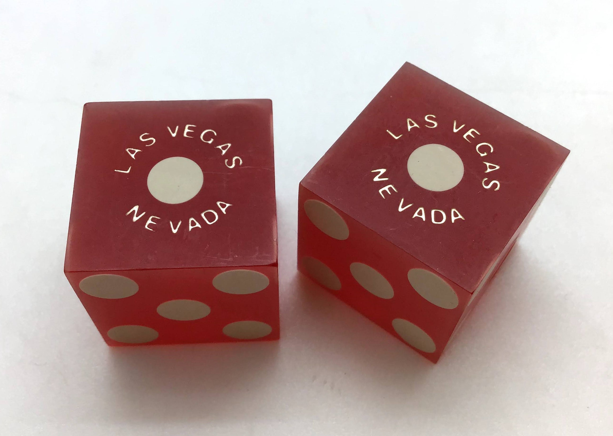 Las Vegas Club Nevada Red Dice Pair