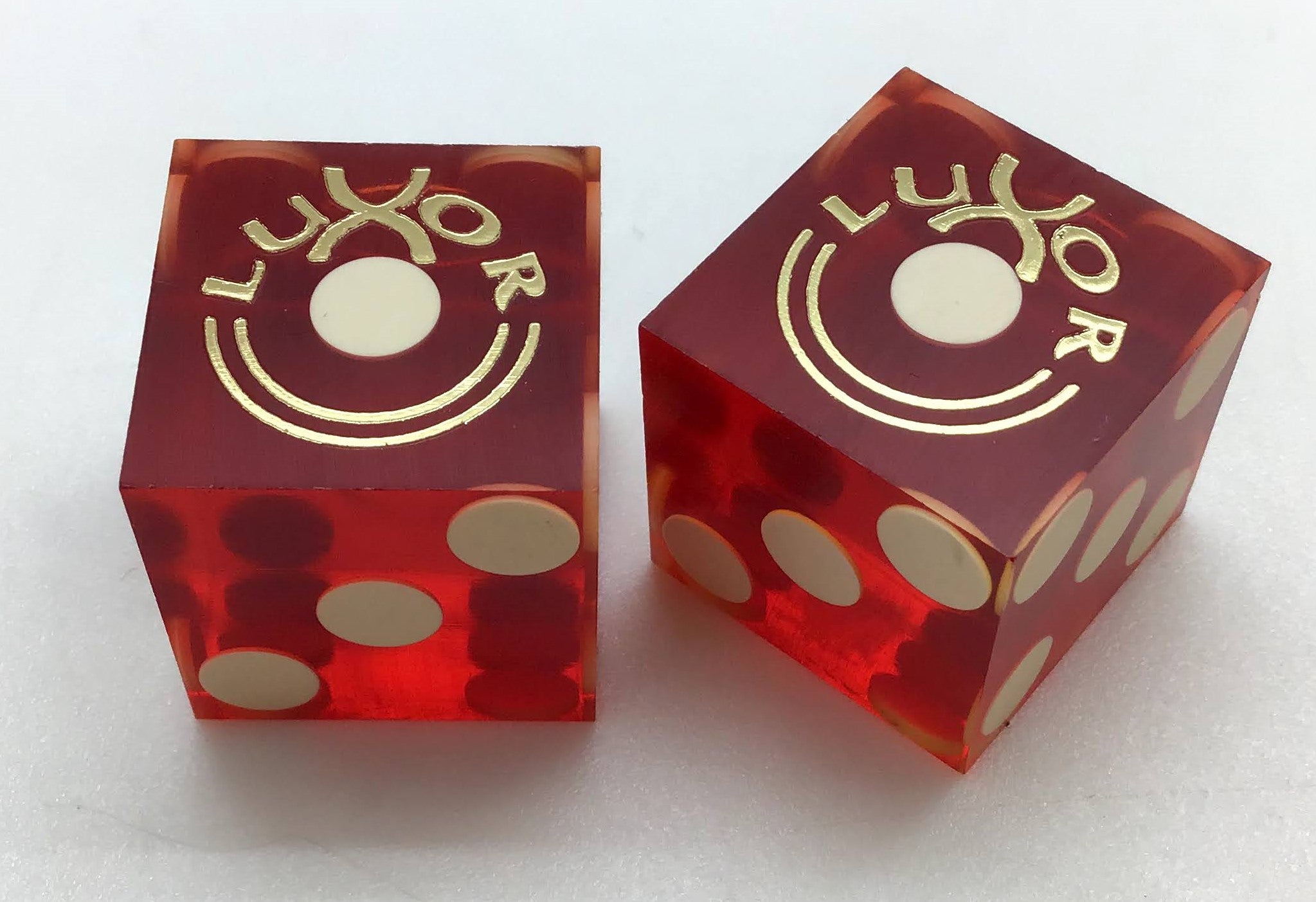 Luxor Las Vegas Nevada Red Dice Pair