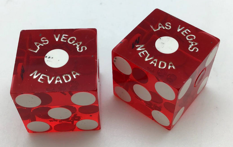 M Resort Las Vegas Nevada Red Dice Pair Matching Numbers