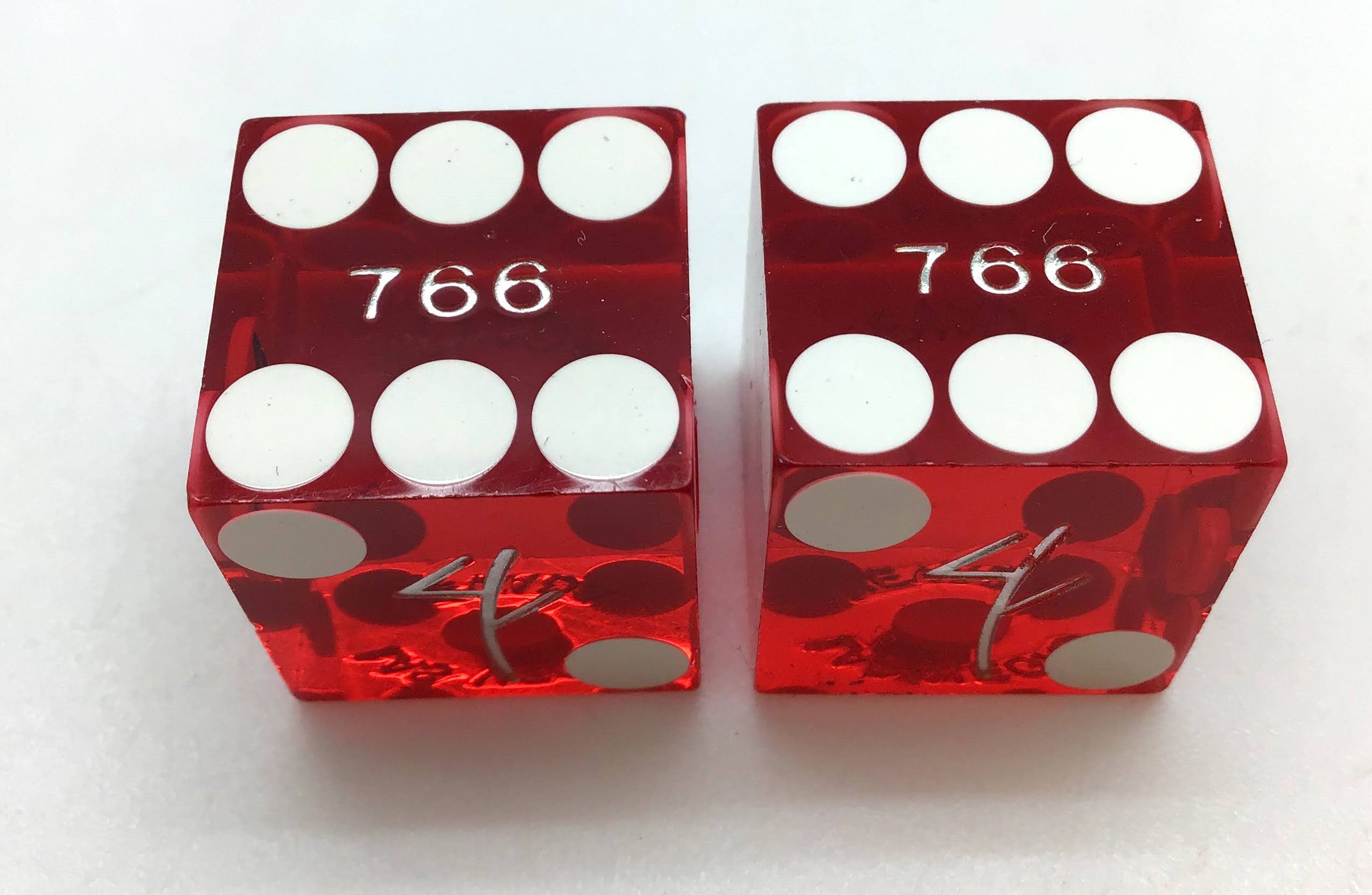 M Resort Las Vegas Nevada Red Dice Pair Matching Numbers