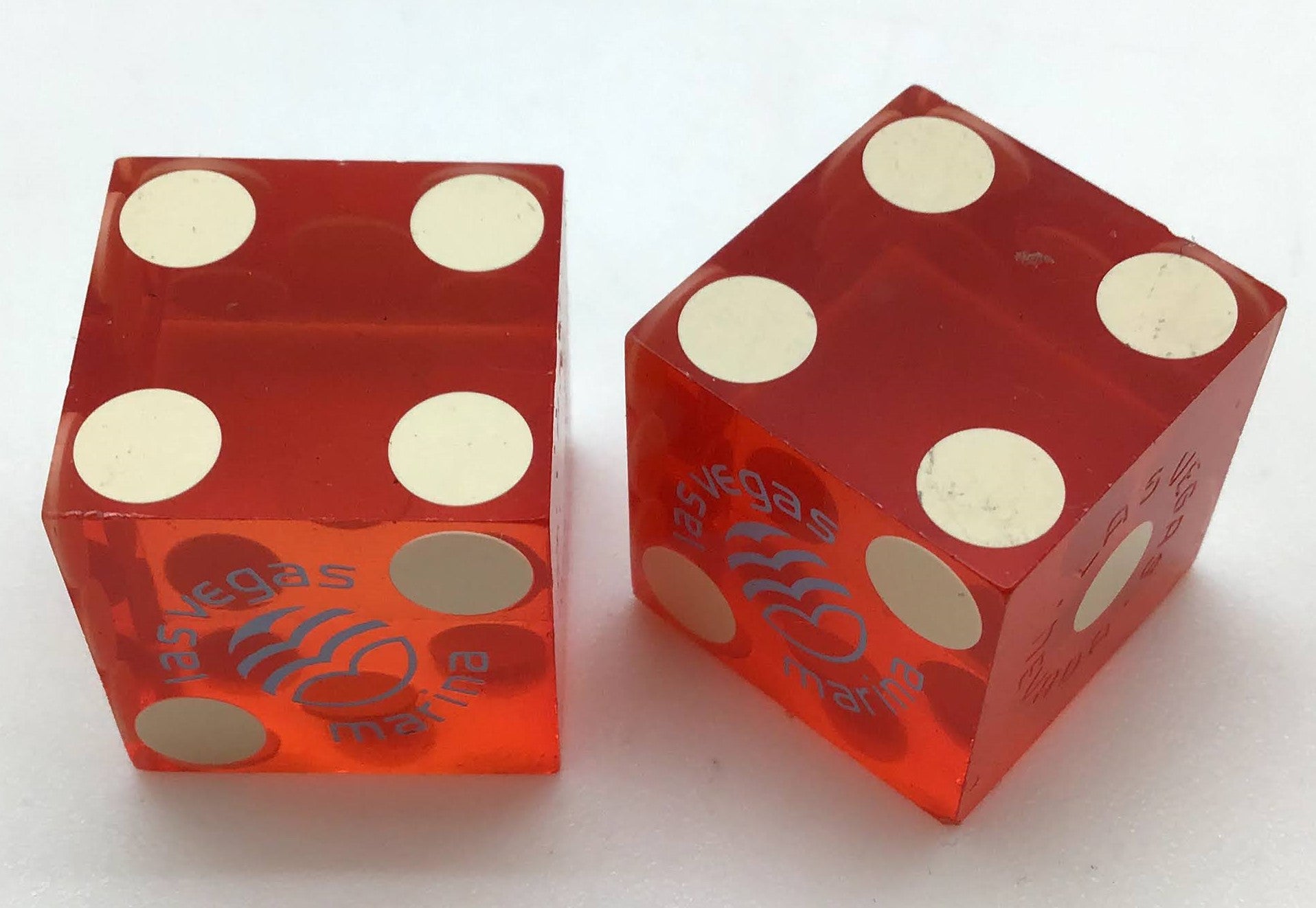 Marina Las Vegas Nevada Red Dice Pair