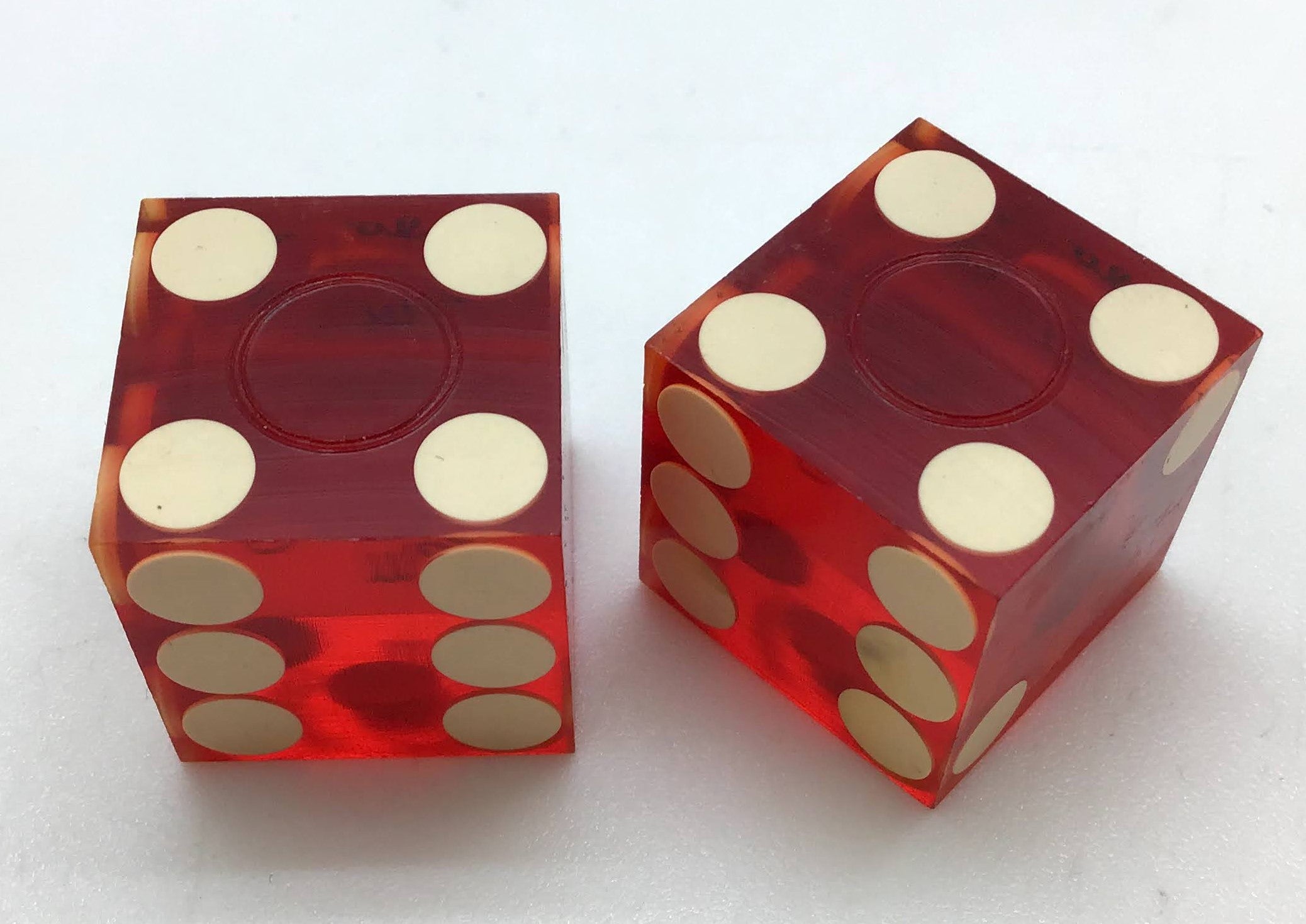 Monte Carlo Las Vegas Nevada Red Dice Pair