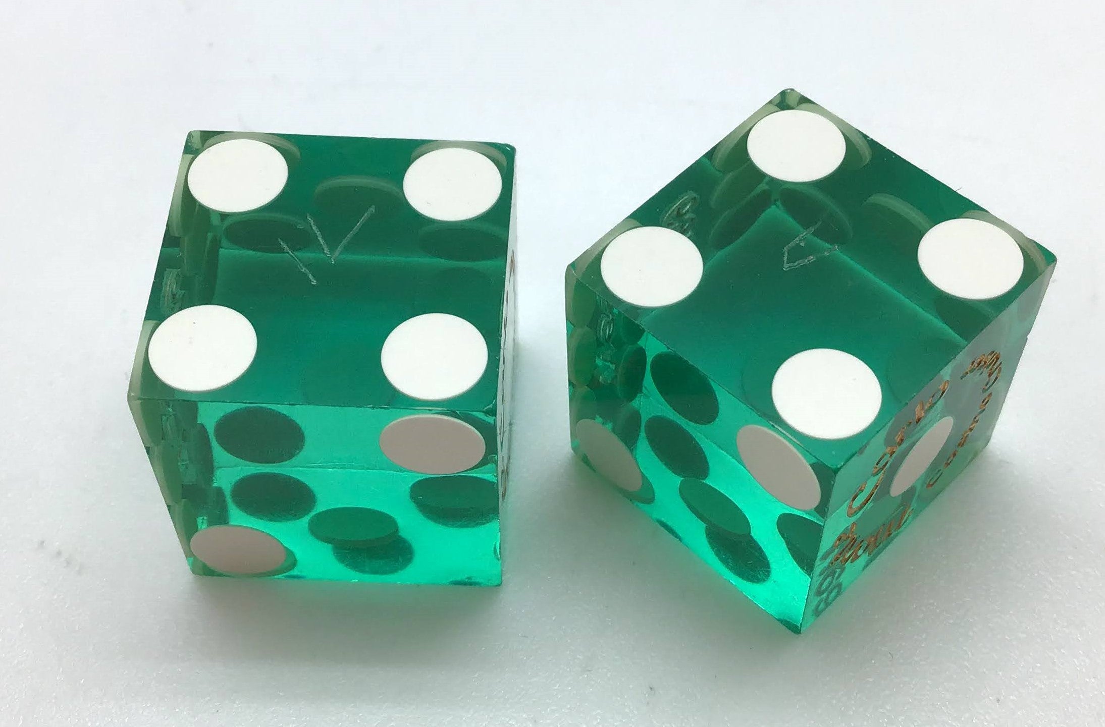 Monte Carlo Las Vegas Nevada Green Dice Pair Matching Numbers