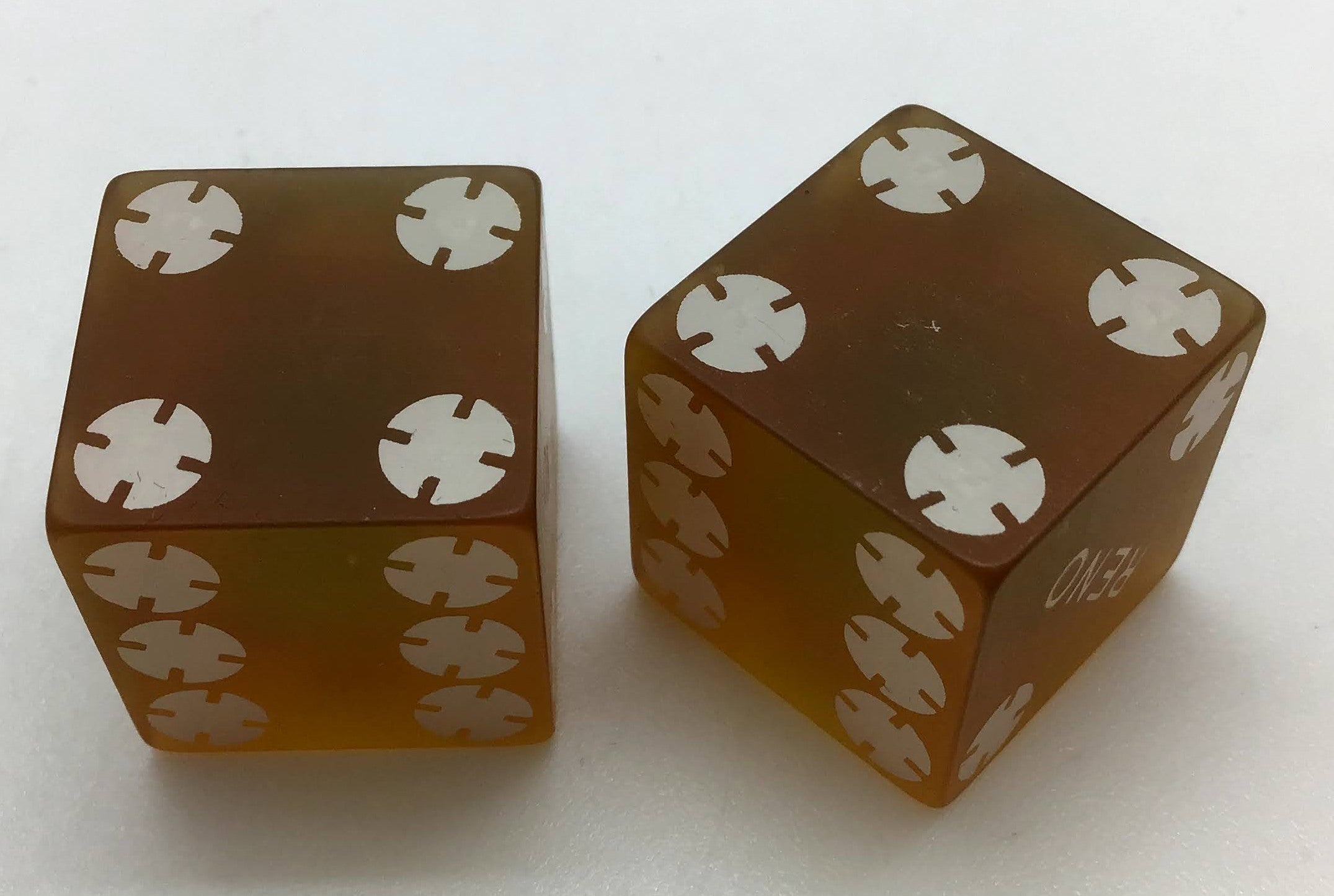 Nevada Club Reno Nevada Yellow Dice Pair