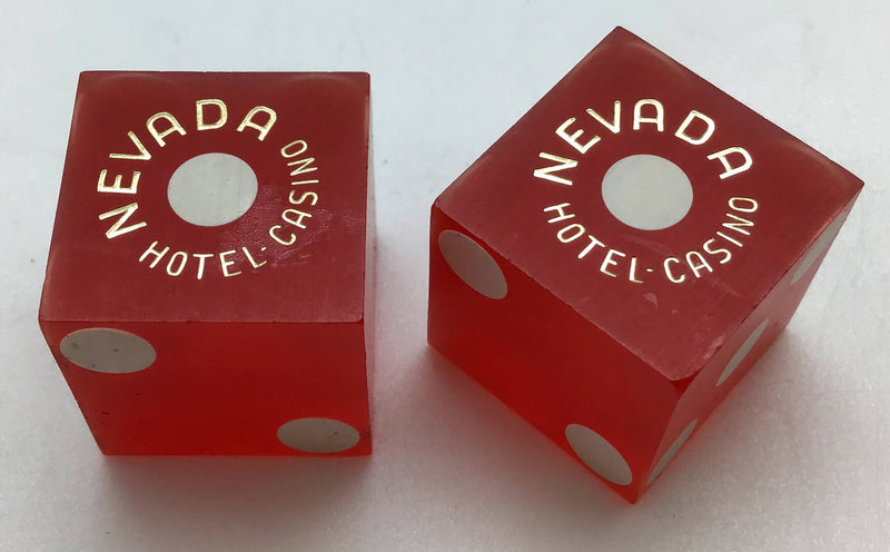 Hotel Nevada Ely Nevada Dice Pair Red