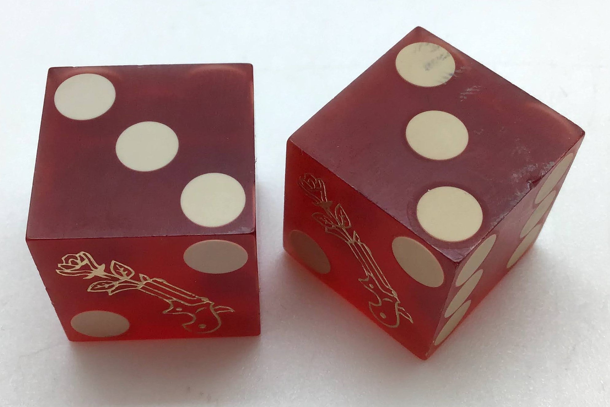 Ormsby House Casino Las Vegas Nevada Dice Pair Red