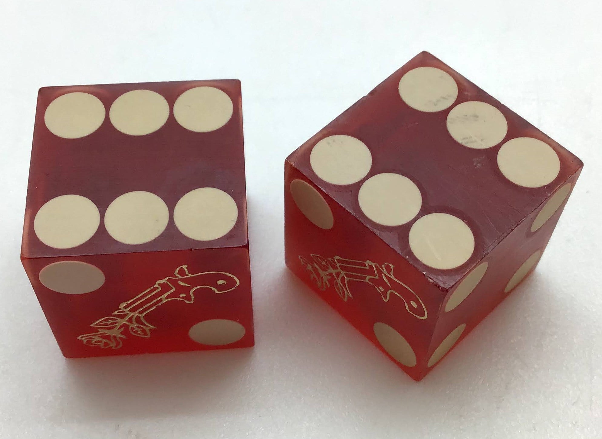 Ormsby House Casino Las Vegas Nevada Dice Pair Red