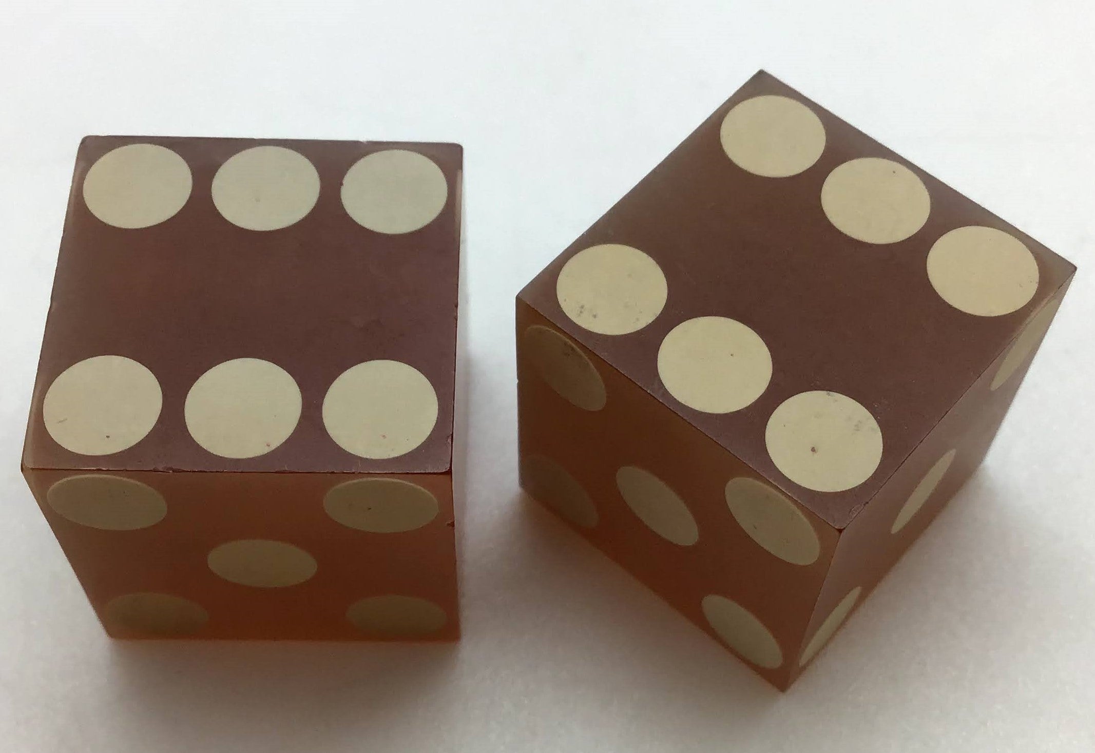 Ormsby House Casino Las Vegas Nevada Dice Pair Orange