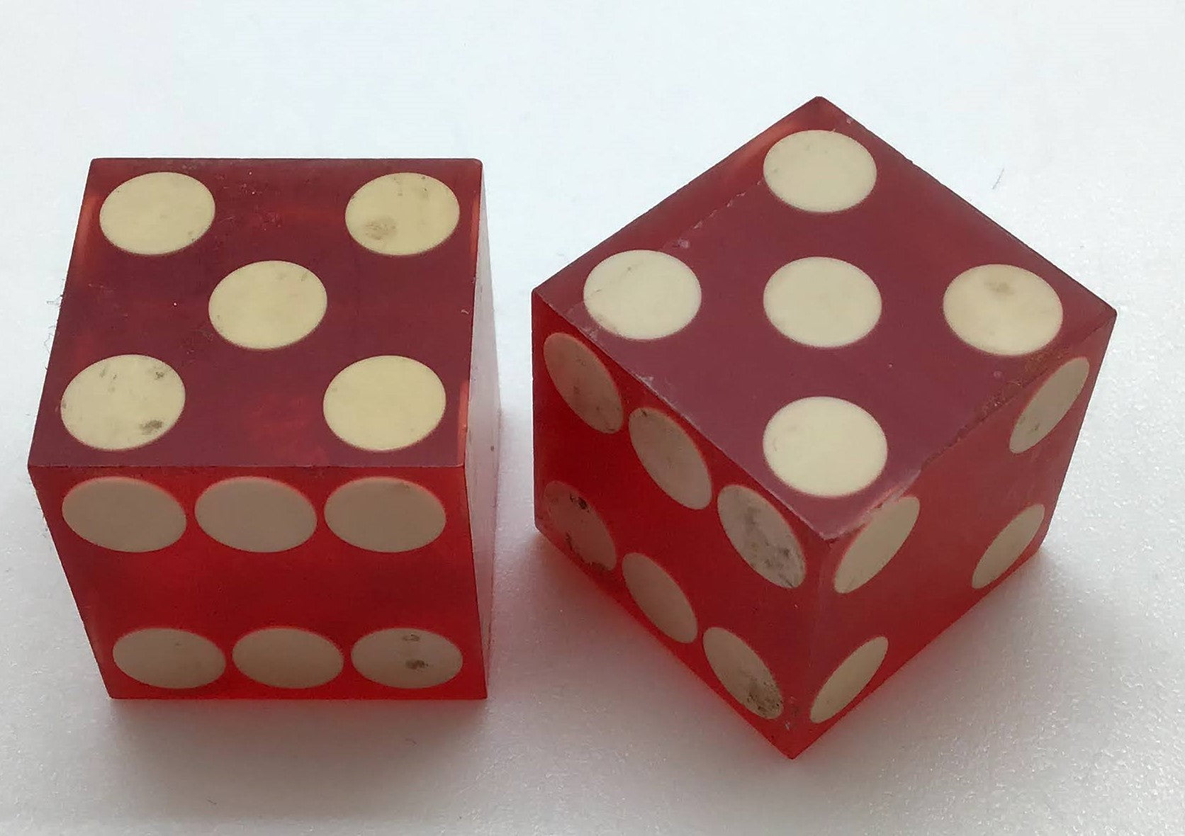 O'Sheas Casino Las Vegas Nevada Dice Pair Red