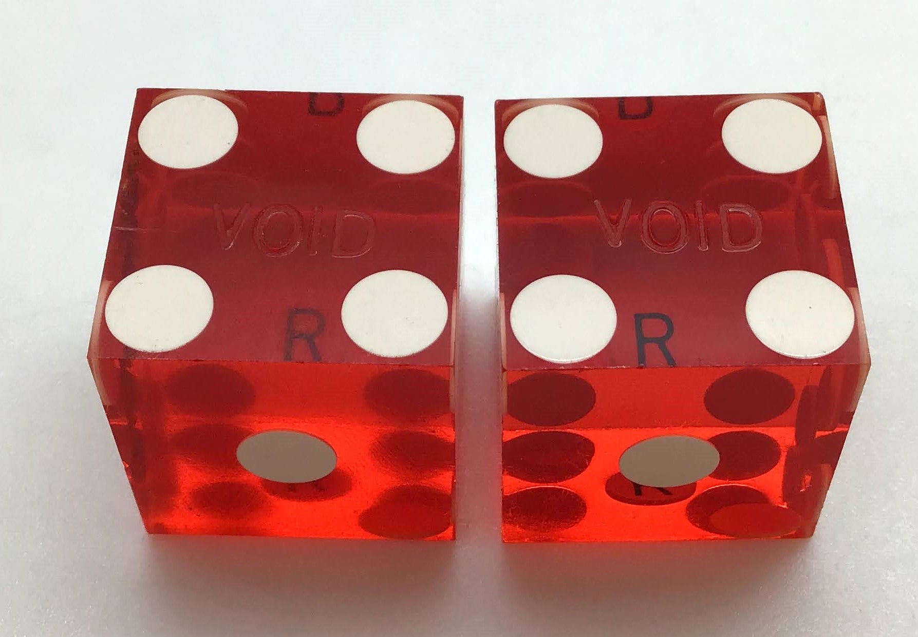 Paradise Hotel Las Vegas Nevada Dice Pair Red