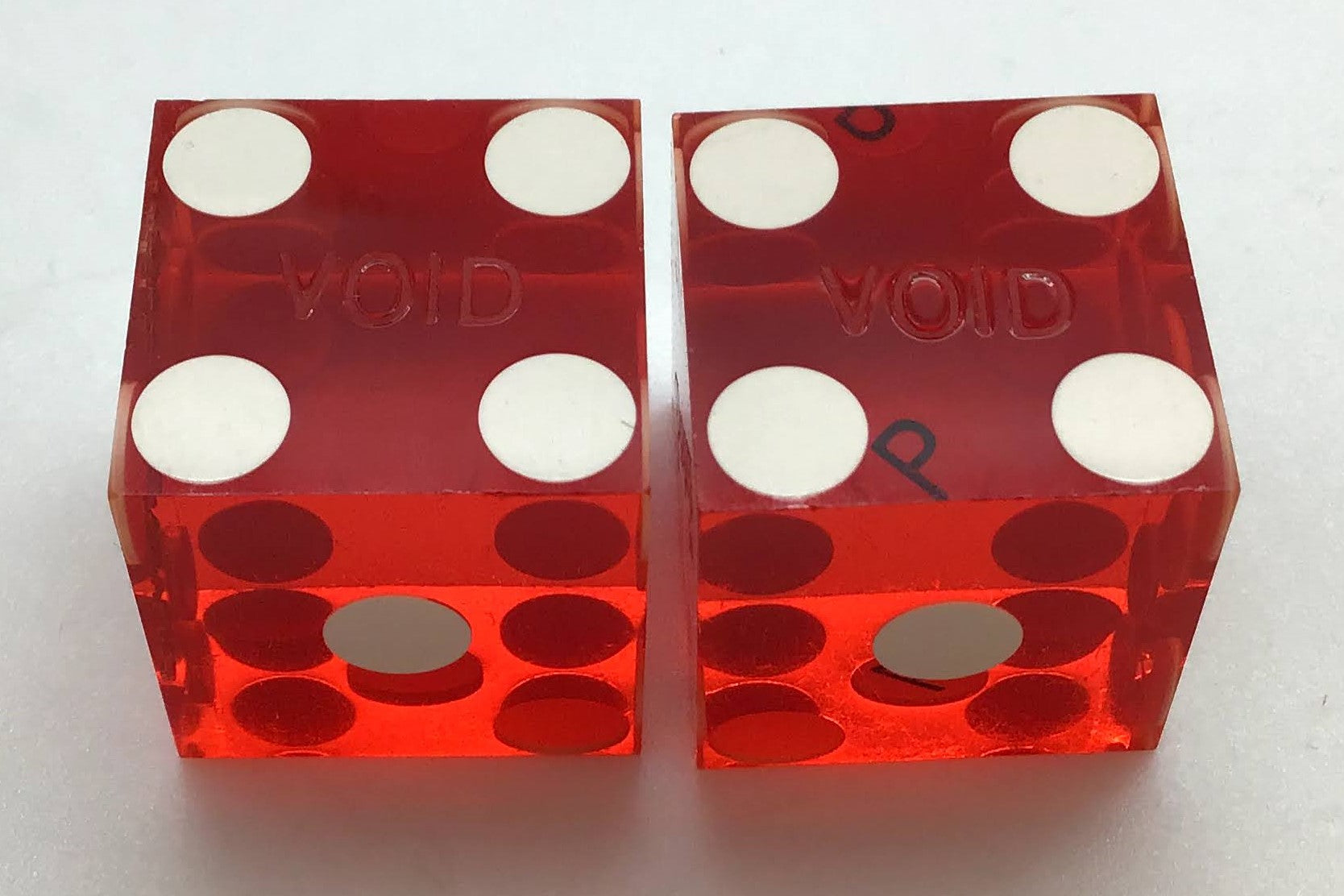 Paradise Hotel Las Vegas Nevada Dice Pair Red