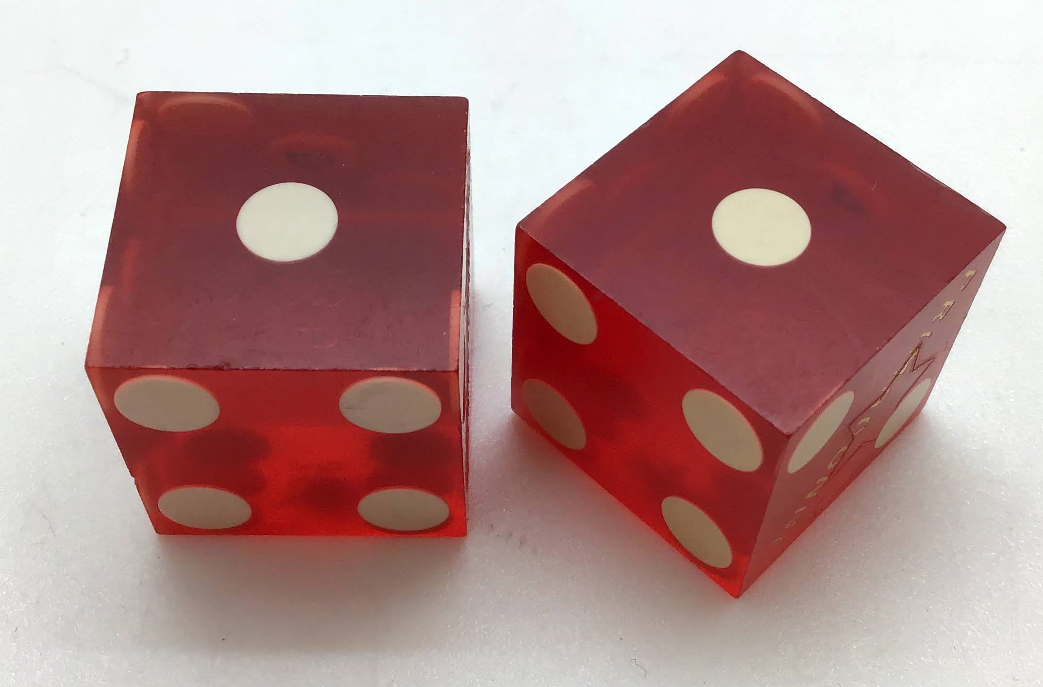 Primadonna Casino Primm Nevada Dice Pair Red