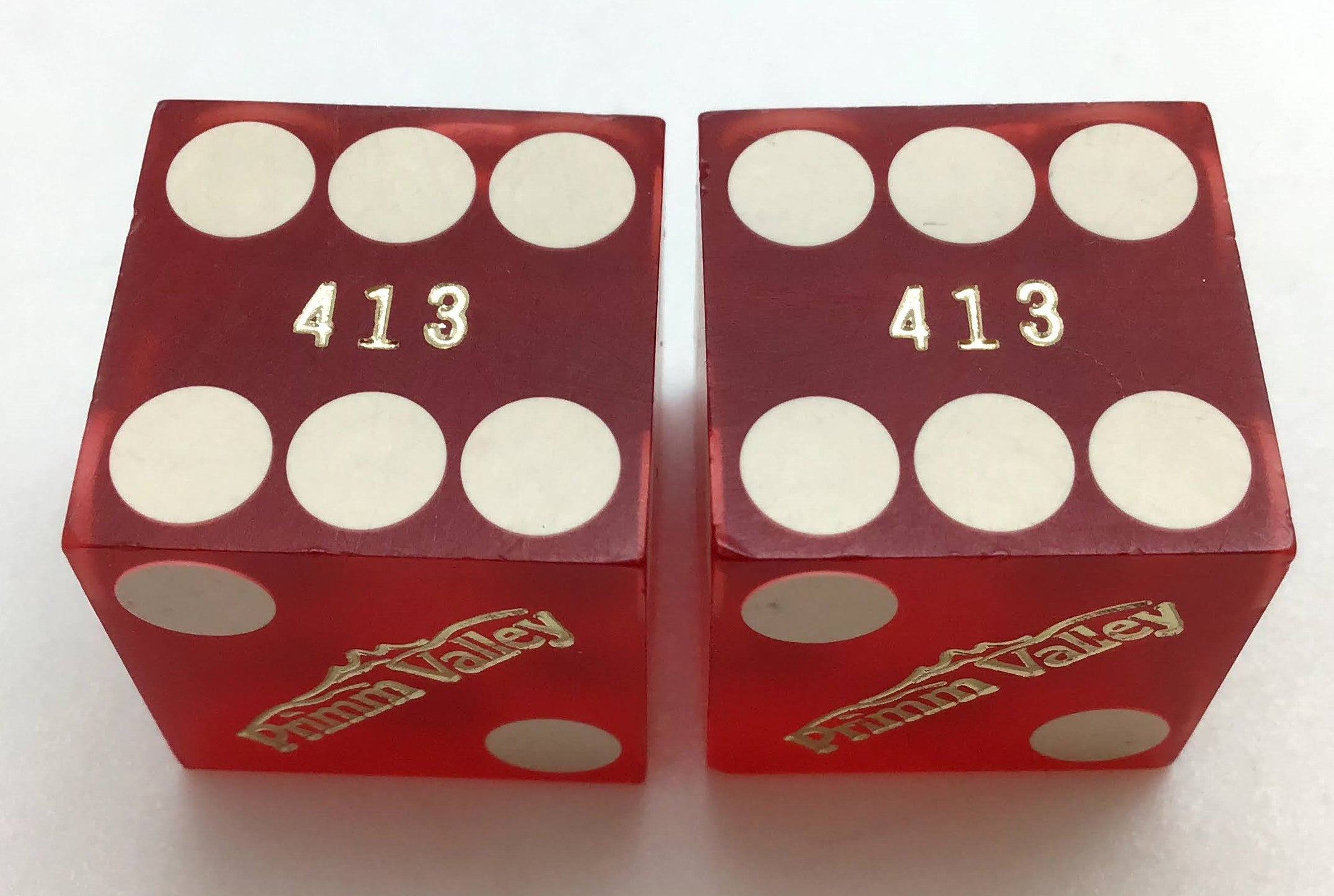 Primm Valley Casino Primm Nevada Dice Pair Red