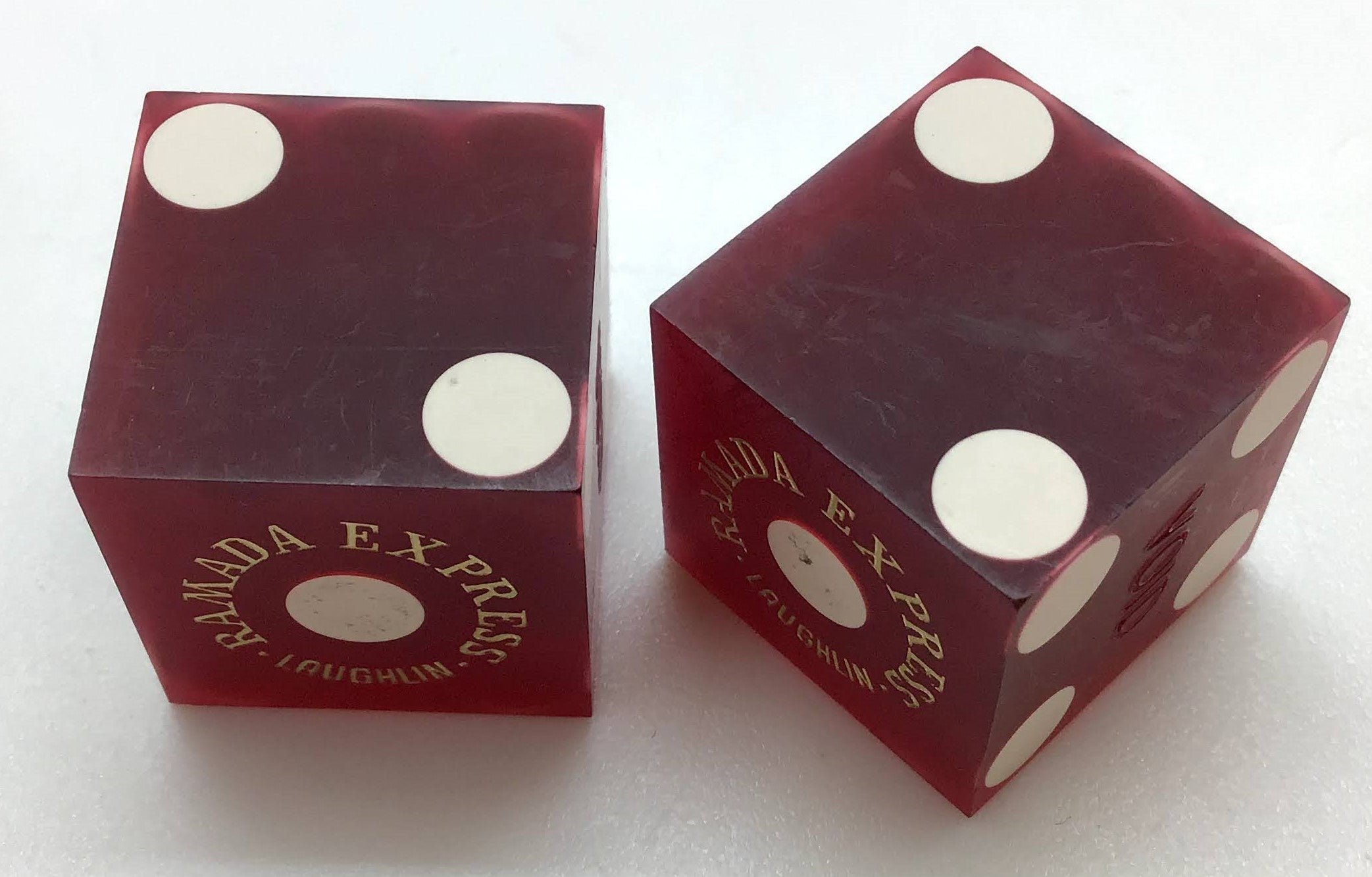 Ramada Express Casino Las Vegas Nevada Dice Pair Red