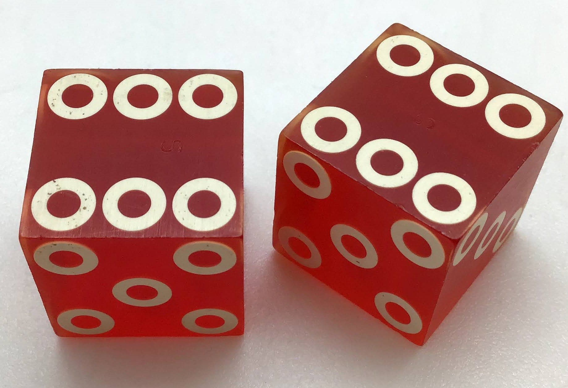 Riverside Casino Laughlin Nevada Dice Pair Red