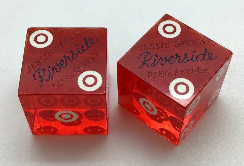 Riverside Casino Laughlin Nevada Dice Pair Red